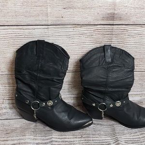 Women's Leather Cowboy Boots sz 9m